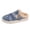 Blue, variant on Womens Denim Pattern Fleece Mules Slip On House Slippers Furry Plush Trim Warm Thermal Memory Foam Comfortable Arch Support Indoor Home Bedroom Living Room Spa Casual Lounging,Light Blue 7