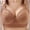Khaki, variant on Admvng Women's Plus Size Wireless Bra Full Coverage Side Support Lift Everyday Bra