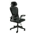 thumbnail image 4 of Elama High Back Adjustable Mesh and Fabric Office Chair in Black and Gray with Adjustable Head Rest, 4 of 5