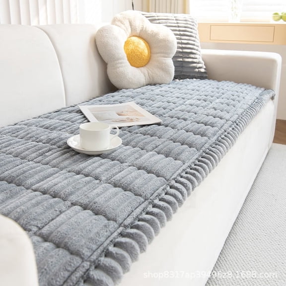GIRACOA Fuzzy Dog Couch Cover – Washable, Non-Slip Pet-Friendly Sofa Protector for Furniture