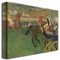 thumbnail image 2 of Trademark Fine Art "The Race Course" Canvas Art by Edgar Degas, 2 of 3