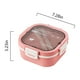 thumbnail image 3 of Fiambrera Bento de 5 compartimentos para niños y adultos | Recipiente hermético de 1200 ml con cuchara y cuchillo integrados | Apto para microondas y lavavajillas | Para la escuela, el trabajo y, 3 of 7