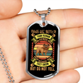 thumbnail image 2 of Dogs Better Than Human Necklace Stainless Steel or 18k Gold Dog Tag 24" Chain, 2 of 8