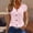 A34 Pink, variant on Xdegoge Blouses for Women V Neck Button Down Short Sleeve T Shirts Dressy Casual Summer Tops Fashion Tunic Loose Fit Solid Color Vacation Tee Shirts History