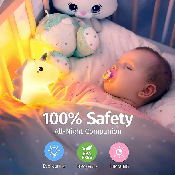 Veilleuse LED pour enfants, jolie chambre d'enfant changeant de