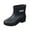 Black, variant on Rain Boots Women Waterproof Rain Boots Ankle Rainboot Slip On Garden Boot Rubber Women Rubber Boots Brown 38