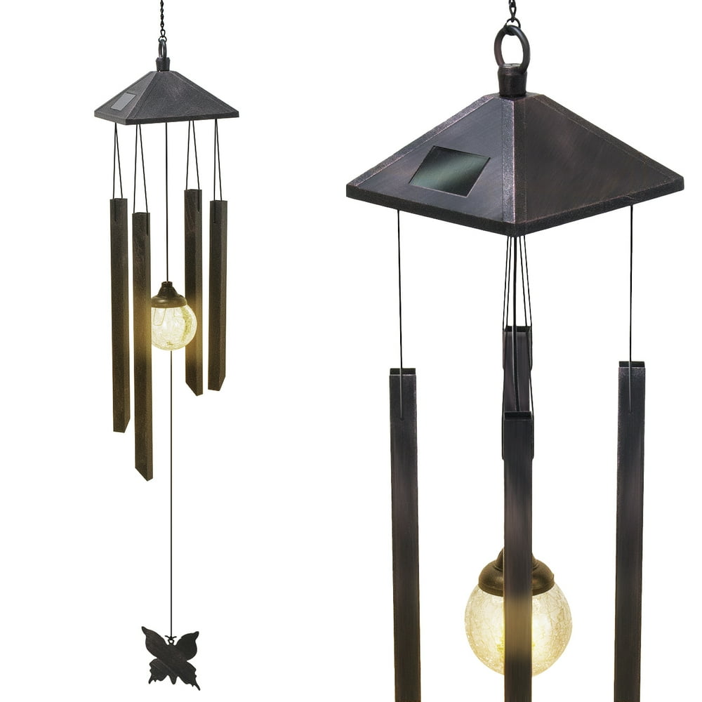 Solar Powered Color Changing LED Windchime