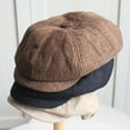 thumbnail image 6 of Walbest Acrylic Fiber Newsboy Cap for Men - Classic Vintage Cabbie Hat Elastic Flat Beret Cap, 6 of 7