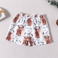 thumbnail image 4 of Boys Swim Trunks Girls Cartoon Prints Sport Kids Beach Loose Fit Breathable Refreshing Beige Short Pants Sizes 12-18 Months, 4 of 4