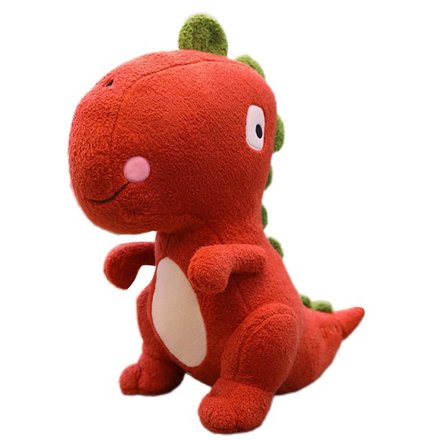 Lindo juguete de peluche de dinosaurio, dibujo animado súper suave, adecuado para regalos de niños.