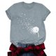 thumbnail image 1 of Gibobby Blusa Casual de Mujer Camiseta manga corta con cuello redondo y estampado diente león H para mujer(Rosa,M), 1 of 2