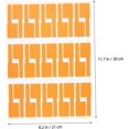 thumbnail image 2 of Efficient Tear-Resistant P-Shaped Cable Labels 12 Sheets Cord Labels Tags for Electronics Wire Cord Tags Cable - Great for Any gardening requirements, 2 of 5