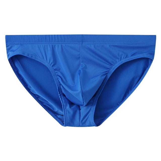 StSilkitty Men's Briefs Solid Color Soft Comfy Breathable Underwear Low Rise Stretch Daily Wear Bikini Underpants
