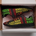 thumbnail image 3 of Black Lives Matter Kindness Is Everything Running Shoes Sneakers Mesh Black Size 8, 3 of 5