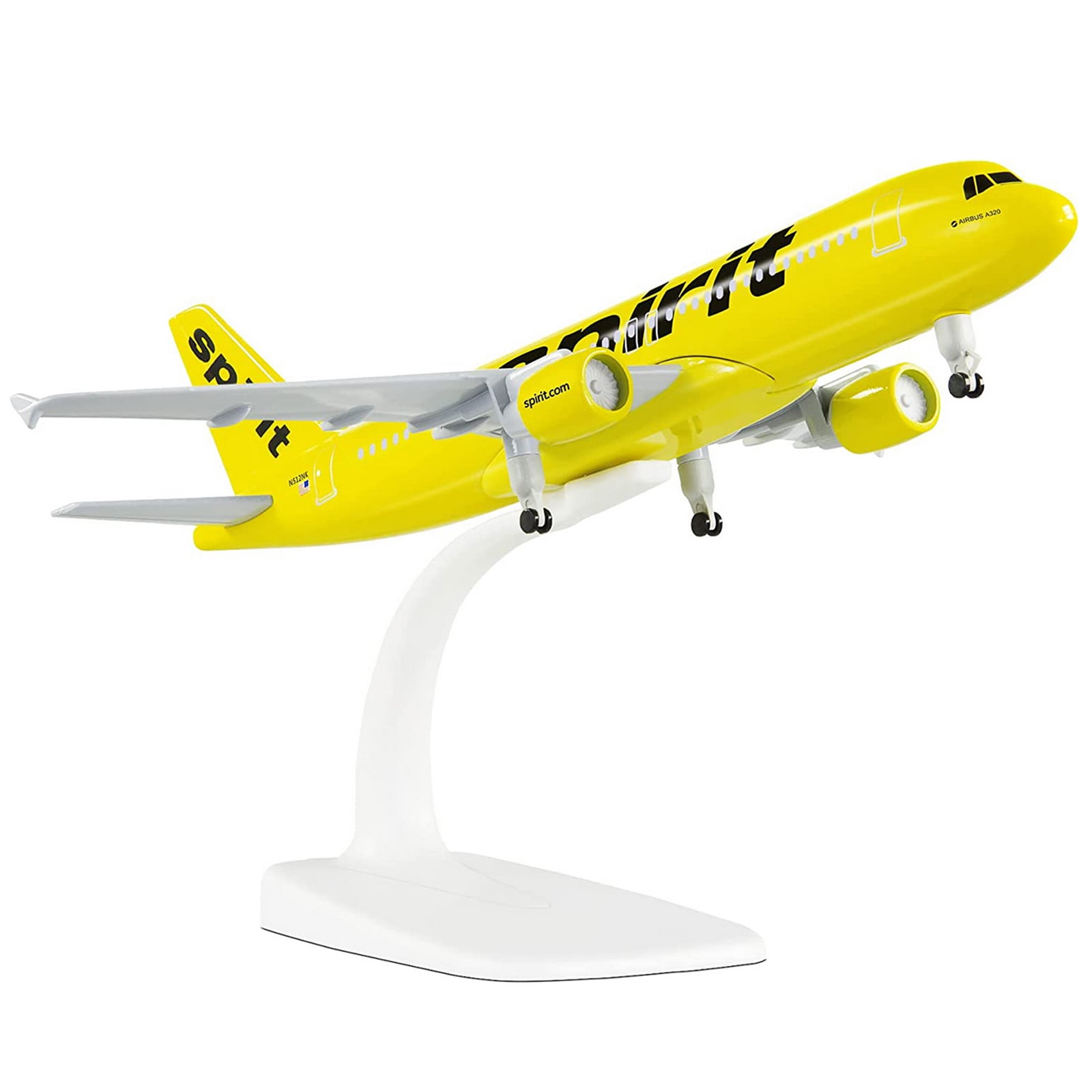 20cm American Spirit A320 Airplane  Model Simulation Aircraft Model Aviation Model Aircraft Kits for Collection and Gift
