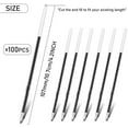thumbnail image 2 of Ballpoint Refills 0.7 mm Medium Point for Retractable Pens, Black Ink, Ballpoint Pen Refills for Retractable Ballpoint Pen, 107 mm Length (100 Pieces), 2 of 7