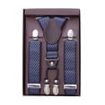 thumbnail image 3 of Tirantes para Hombre Yuyangstore Ajustables con 4 Clips Sarga Azul Oscuro, 3 of 8