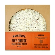 Marketside Five Cheese Traditional Crust Pizza, Marinara Sauce, Medium, 12 in, 24 oz (Fresh)