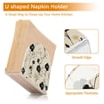 thumbnail image 5 of Yayeee Napkin Holder for Table Set of 2 Kitchen Paper Tissue Organization, Small Black Flowers, 5 of 8