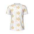 thumbnail image 5 of Wukai Wheat Print Men's Short-Sleeved Mesh T-Shirt,Quick-Dry Short Sleeve Workout T-Shirt-Large, 5 of 8