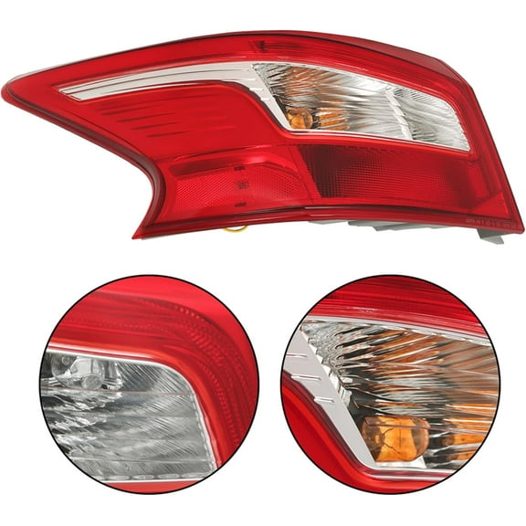 SEBLAFF Tail Light Brake Lamp Outer Clear Fit For 2016-2018 Nissan Sentra Replace Left