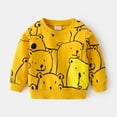 thumbnail image 2 of Mercatoo Kids Boys Cute Sweatshirts 𝐁ear Graphic Long Sleeve Crewneck Hoodies 𝐘2K Cotton Pullover Shirts Fall Winter Clothes, 2 of 7