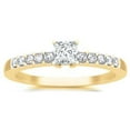 thumbnail image 2 of Classic Moissanite Bridal Set Engagement Ring 1.75 Carat with 18k Gold Plating, 2 of 3
