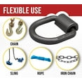 thumbnail image 6 of (20 Pack) 1/2" Heavy Duty Weld-On Forged D Ring 12,000 Lbs, 6 of 8
