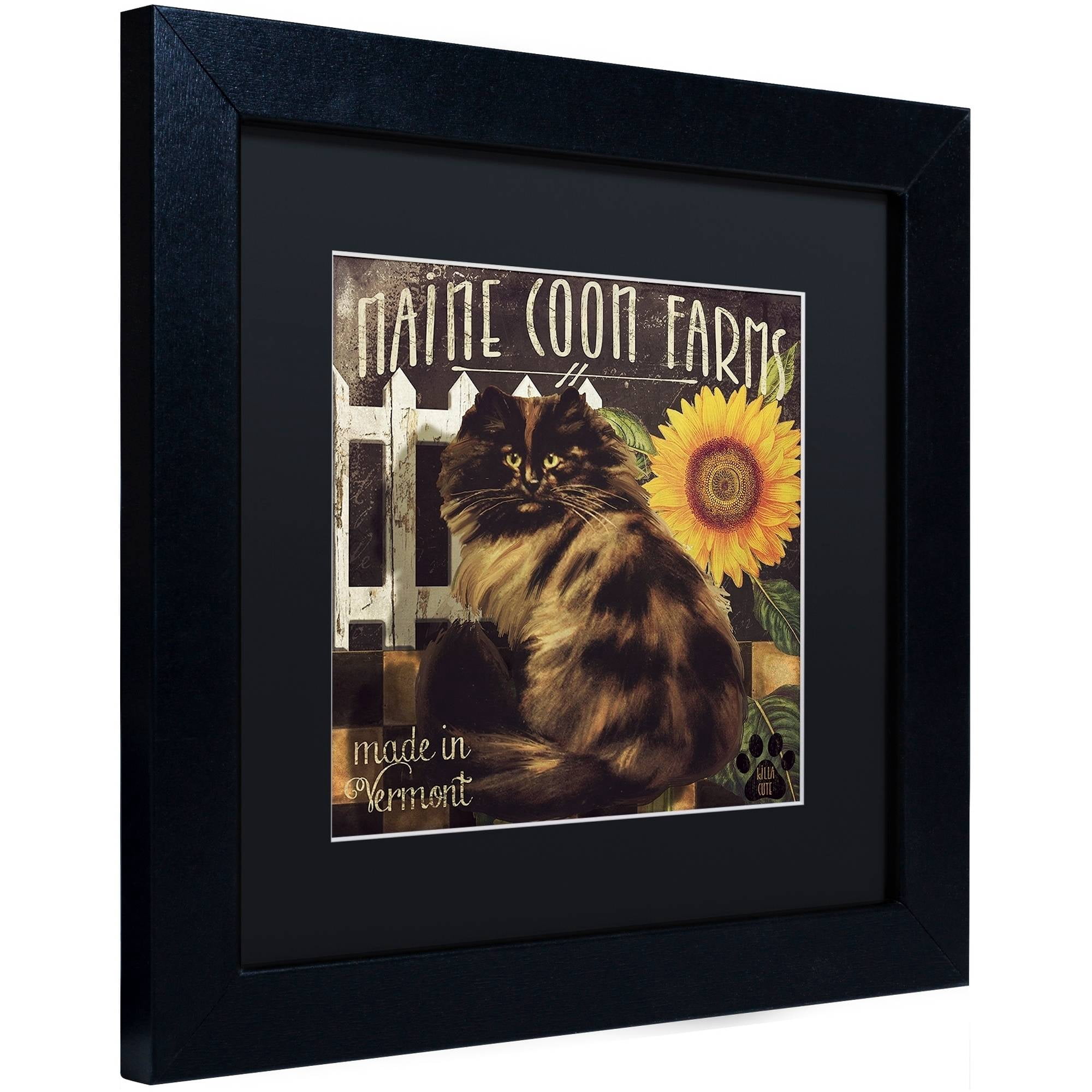 Trademark Fine Art "Vermont Farms VI" Canvas Art by Color Bakery Black Matte, Black Frame