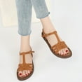 thumbnail image 4 of Ecetana Flat Sandals for Women Comfortable Walking Summer Beach Womens Sandals, 4 of 5