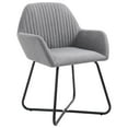 thumbnail image 3 of vidaXL Dining Chairs Accent Arm Chair with Metal Legs for Living Room Fabric, 3 of 138