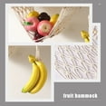 thumbnail image 3 of FENGGUIQU 1 Set Macrame Fruit Hammock Cotton Rope Wood Metal Indoor Outdoor Homeowners Decorators Bohemian Style, 3 of 8
