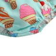 thumbnail image 4 of MesaSe Baby Girl Summer Clothes Set Ruffle Flying Sleeve Knitted Romper Floral Suspender Shorts Headband 3PCS Set, 4 of 9