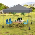thumbnail image 2 of Costway Pop up Canopy Tent, Heavy-duty Easy Setup Gazebo Shelter with Wheeled Bags Gray, 2 of 10