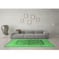 thumbnail image 3 of Ahgly Company Indoor Round Oriental Emerald Green Traditional Area Rugs, 7' Round, 3 of 4