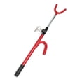 thumbnail image 1 of WJCA Adjustable Steering Wheel Lock for Theft Prevention, Heavy-Duty Vehicle Security Device with Secure Locking Mechanism, Includes 3 Keys, in Red, 1 of 6