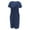 Dark Blue, variant on snilers Maternity Nursing Dress Summer V Neck Casual Short Sleeve Breastfeeding Dresses Soft Comfy Knee Length Dress S-2XL