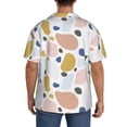 thumbnail image 5 of Vsdgher Geometric Spots Print Men's Wrinkle Free Untucked Cuban Shirt Business Casual Button Down Shirts Short Sleeve Shirt, 5 of 7