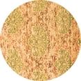 thumbnail image 1 of Ahgly Company Indoor Round Abstract Orange Contemporary Area Rugs, 8' Round, 1 of 1