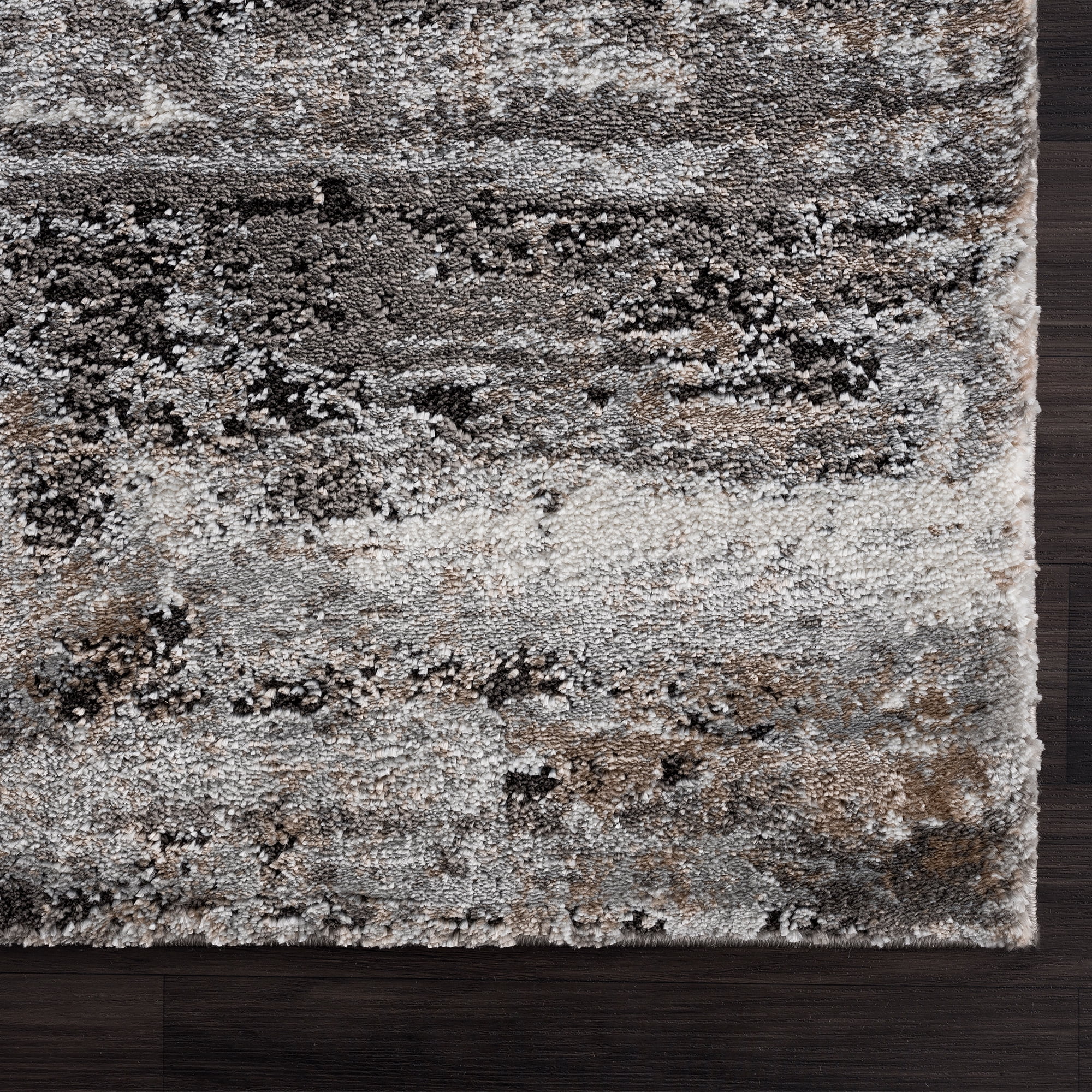 United Weavers Edinson Enzo Modern Abstract Runner Rug, Grey, 2'7" x 7'2"