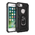 thumbnail image 1 of [PST] iPhone 7 Plus / 8 Plus Kickstand Rotating Ring Case, Heavy Duty Drop Protection Hybrid Shock Absorption Rugged Hard Phone Case Cover with Ring Stand Fits Magnetic Car Mount, 1 of 4