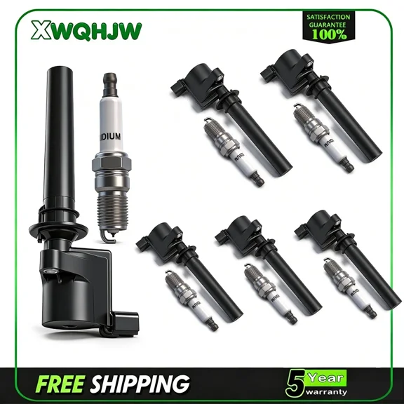 For 2005 2006 2007 Ford Free Style 3.0L V6 Ignition Coils DG500   6 Spark Plugs Set