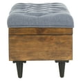 thumbnail image 2 of Safavieh Liam Rustic Tufted Cocktail Ottoman with Storage, 2 of 12