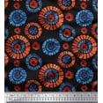 thumbnail image 1 of Soimoi Cotton Duck Fabric Brush Stroke Abstract Printed Fabric 1 Yard 42 Inch Wide, 1 of 3