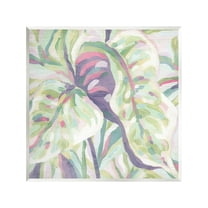 Stupell Industries Pastel Drooping Leaves Botanical & Floral Painting Unframed Art Print Wall Art, 12 x 12