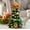 Green, variant on Eoozwa 1 Packs Mini Christmas Tree with 20 Warm LED Lights Desktop Holiday Decor for Home Office Party Indoor Festive Artificial Tabletop Tree with Cones Decorations