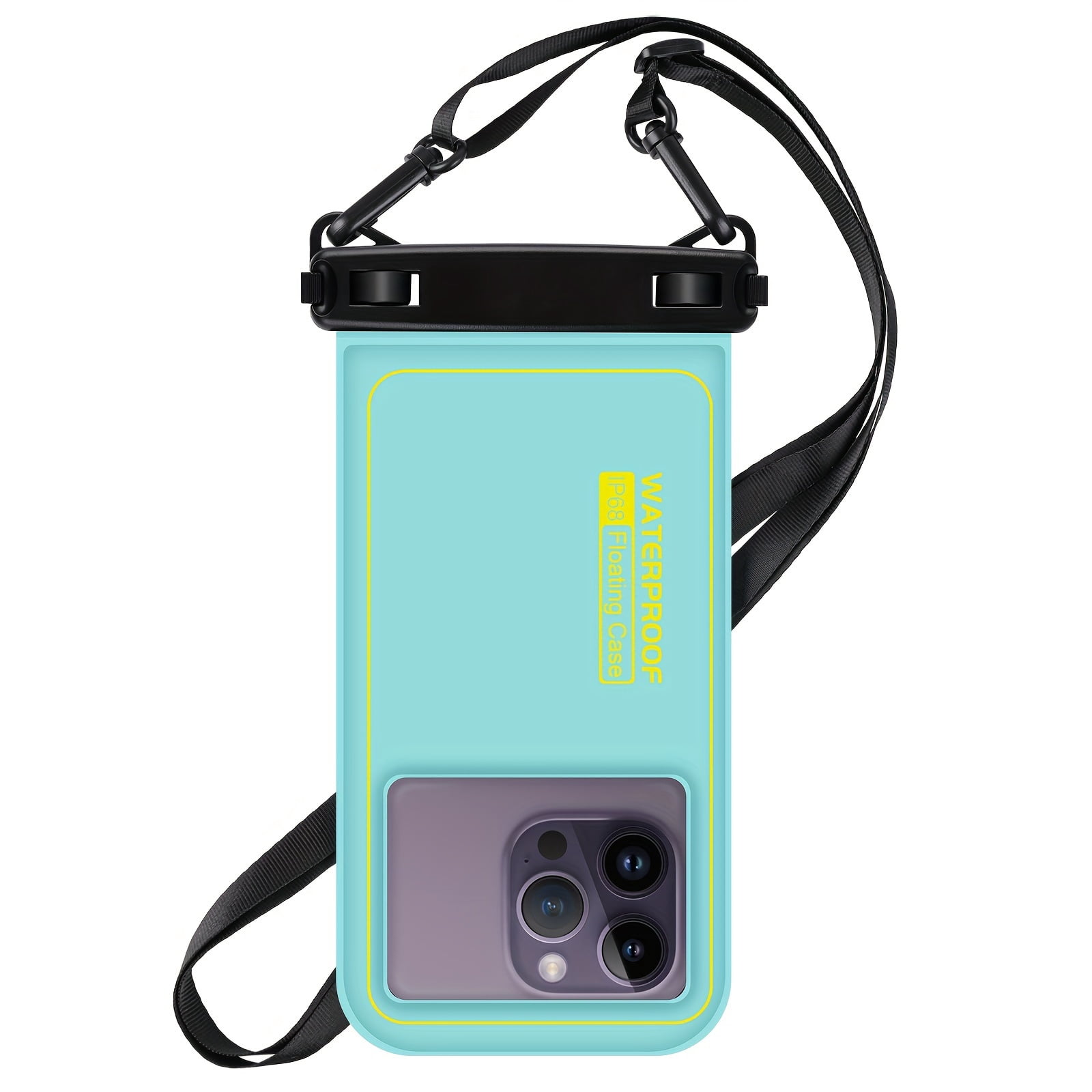Mobile Phone Floating Waterproof Bag, Universal Mobile Phone Bag Sponge Floating Waterproof Bag Swimming Rafting Beach Outdoor Drying Bag Suitable for iPhone 15 Pro Max 14 13 for SamSung,Max 6.7"