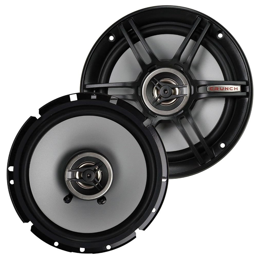 Crunch 300 Watts 6.5-Inch Coax Shallow 4 Ohms CS Speakers, Black | CS-65CXS
