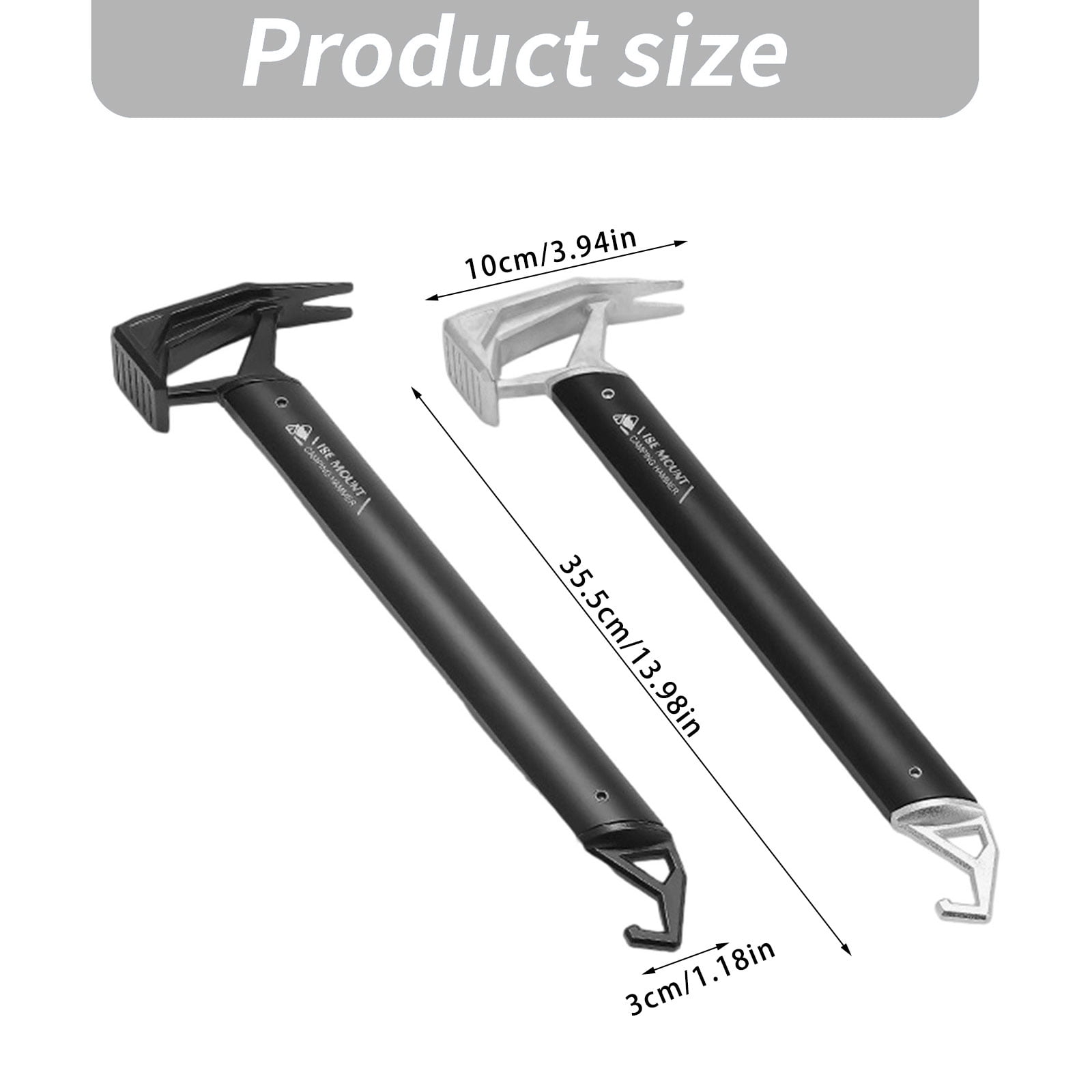 Aluminum Alloy Camping Sinkers With Ergonomic Handle Outdoor Use Sinkers Suitable for Tent Stakes and Outdoor Activity
