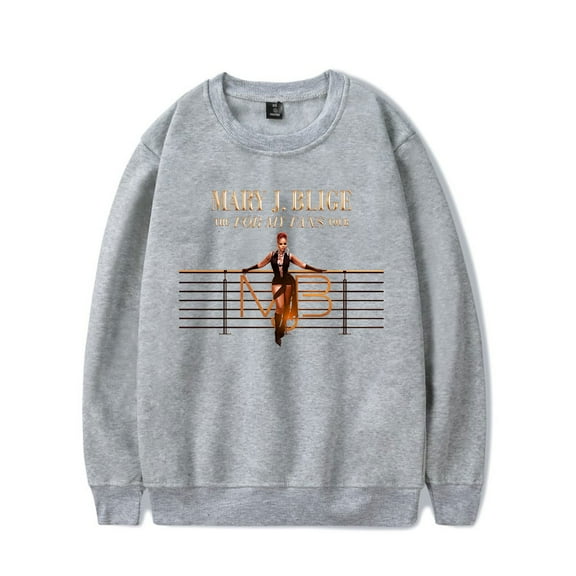 Mary J. Blige Merch The For My Fans Tour Crewneck Sweatshirt Unisex Fashion Long Sleeve Top